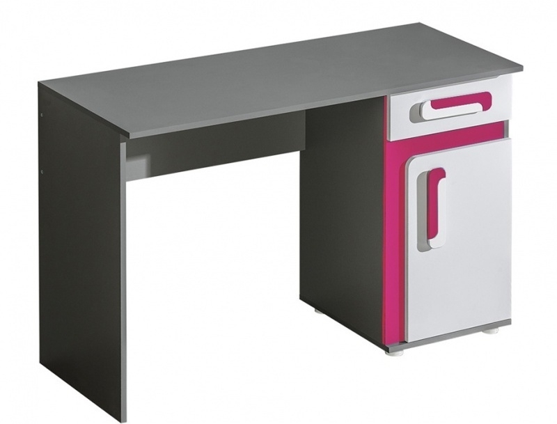 TITO písací stôl A9, ružová