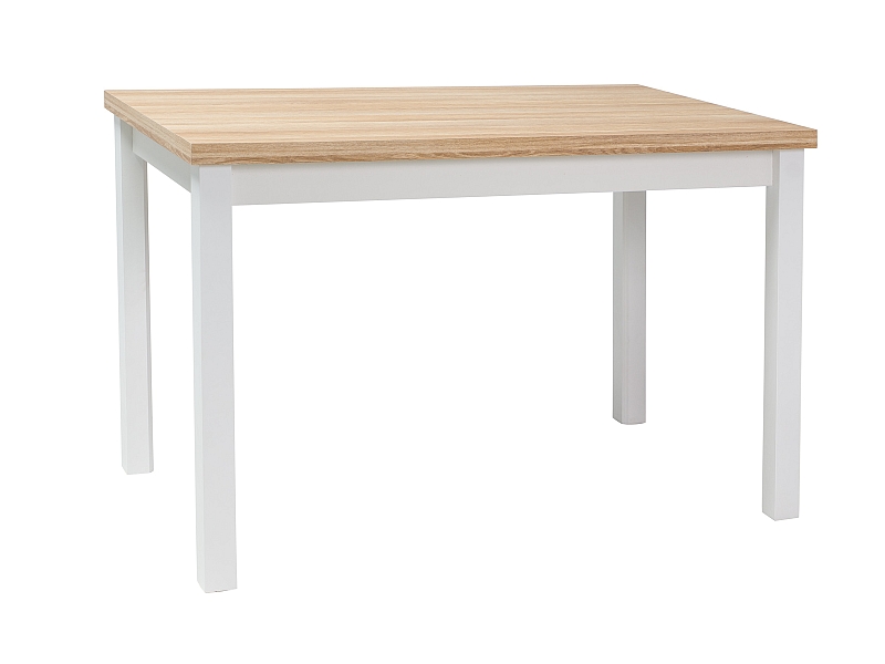 E-shop BONO jedálenský stôl 100x60 cm, dub/biely matný