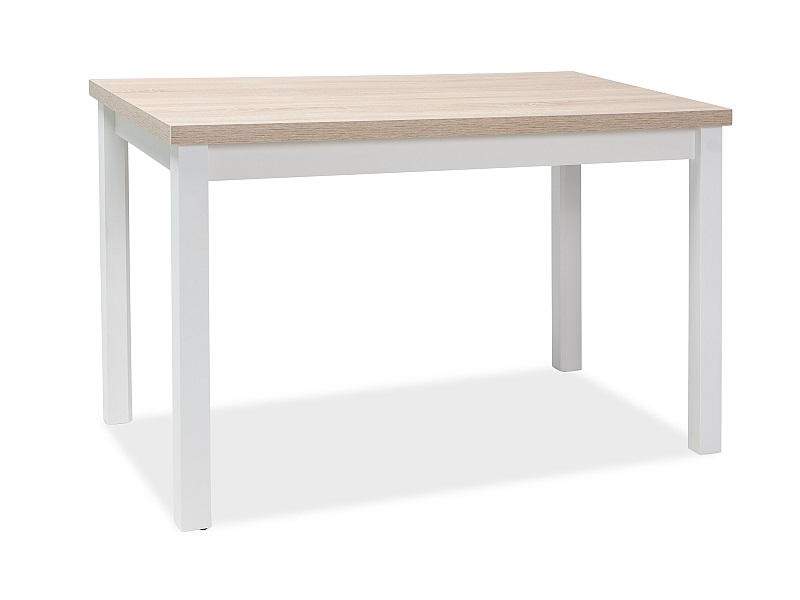 E-shop BONO jedálenský stôl 100x60 cm, dub Sonoma / biela