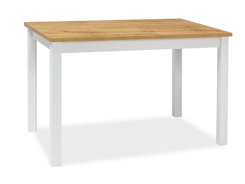 E-shop BONO jedálenský stôl 100x60 cm, dub Wotan / biela matná