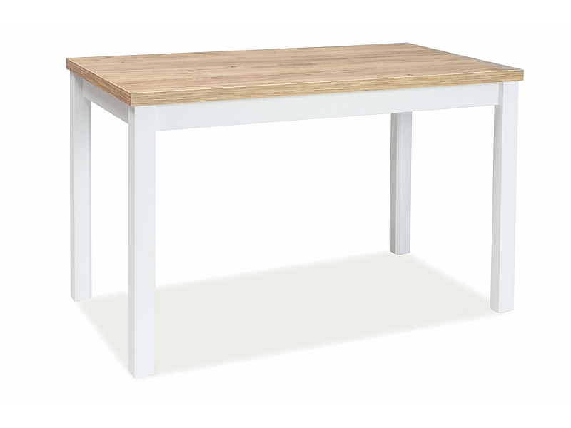 E-shop BONO jedálenský stôl 100x60 cm, dub zlatý craft /biely matný
