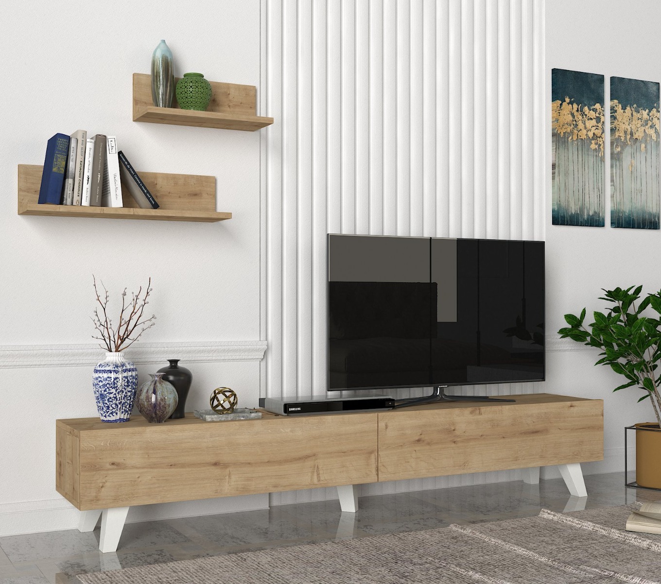 E-shop AZIA moderný TV stolík, sapphire