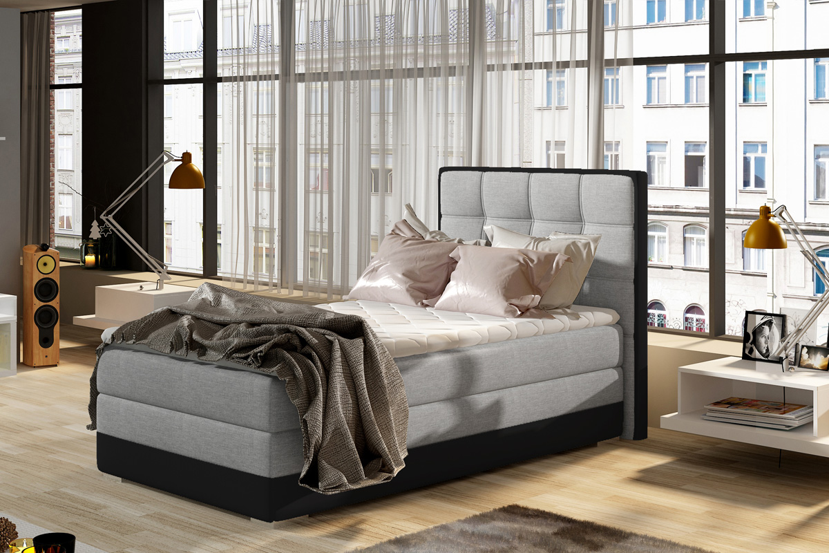 Luxusná posteľ BONAMI šedá 1 pravá