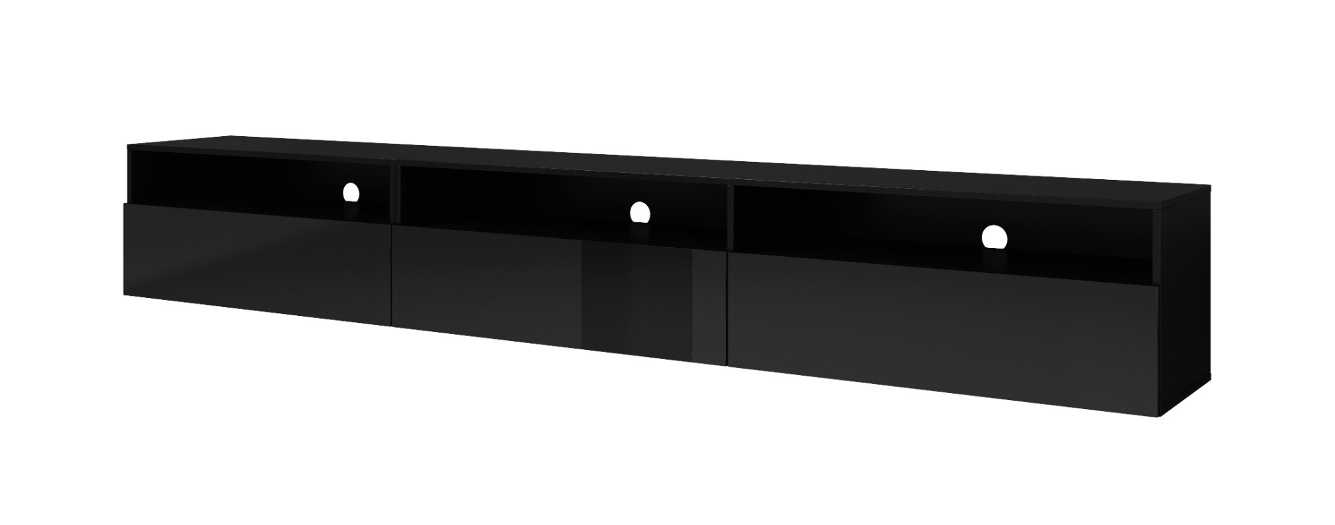 E-shop Athena 40 TV stolík čierna/čierny lesk
