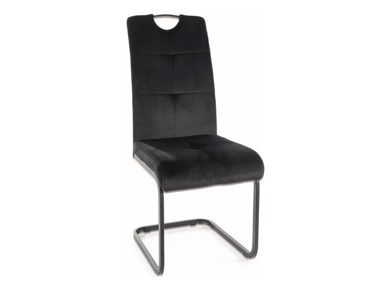 E-shop AVEX VELVET jedálenská stolička, čierna