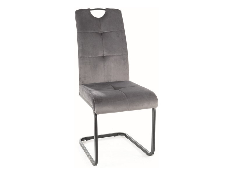 E-shop AVEX VELVET jedálenská stolička, šedá / čierna