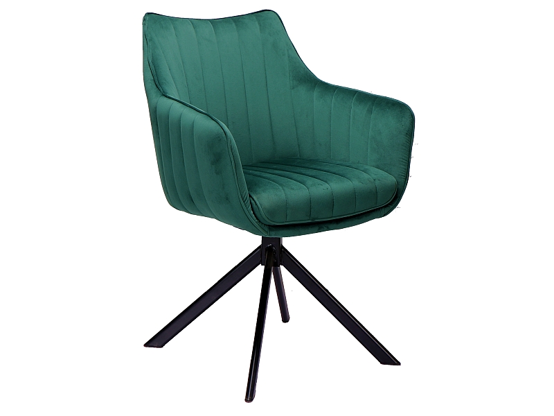 ZALIA čalúnená stolička, zelená bluvel 78