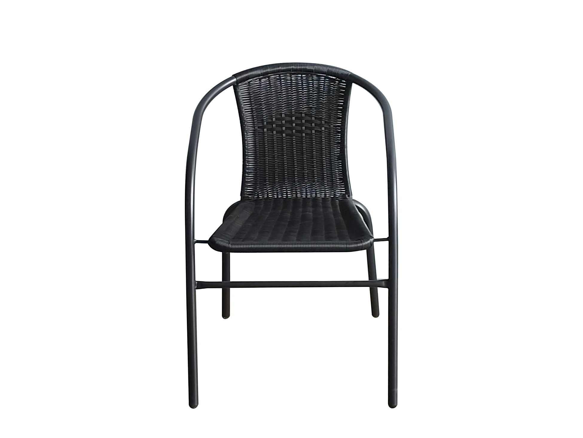 E-shop BISTRO záhradná stolička, čierny ratan