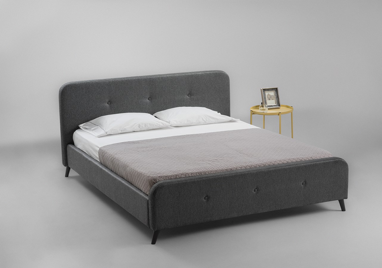 E-shop BERNARD čalúnená posteľ 160, šedá