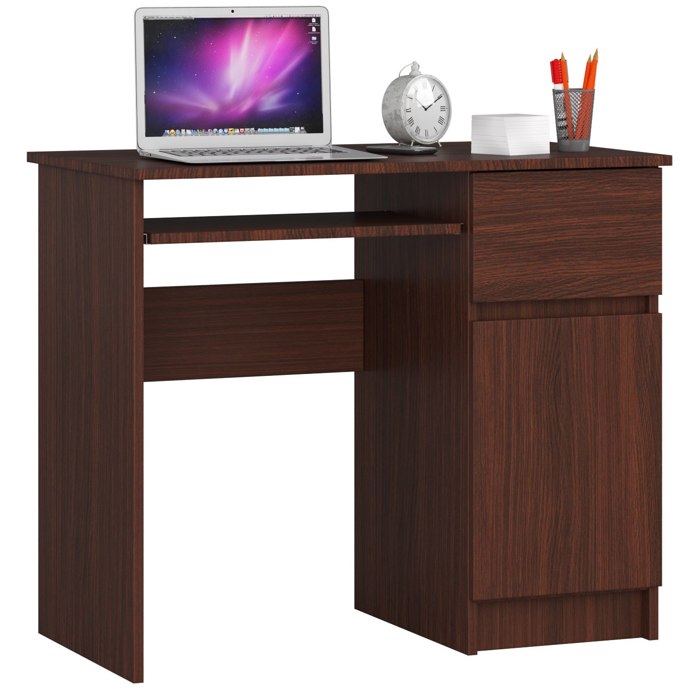 E-shop Dizajnový písací stôl PIXEL90P, wenge