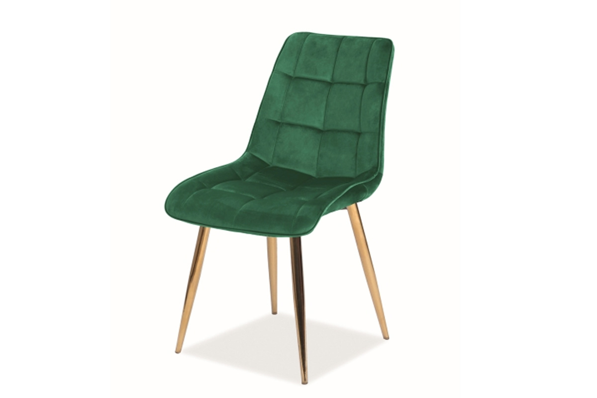 E-shop KIK jedálenská stolička, zelená/zlatá