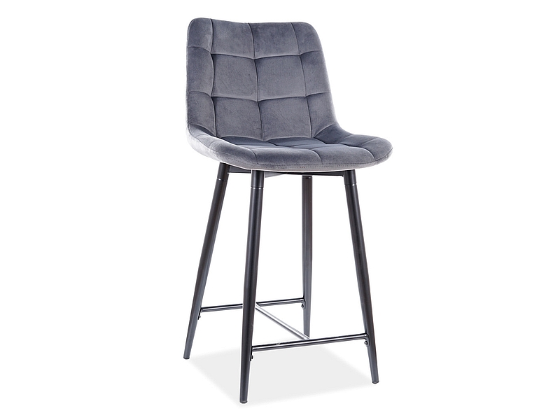 E-shop KIK barová stolička, Bluvel 14 - svetlošedá