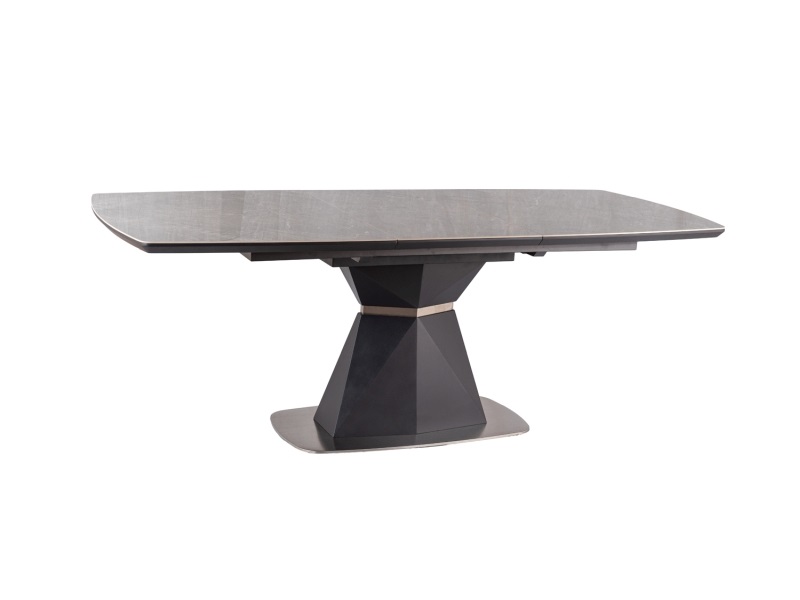 E-shop AGBA, rozkladací jedálenský stôl, mramor / antracit