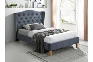 ASPENA čalúnená posteľ 120x200 cm, šedá