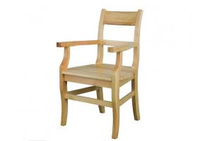 TAURUS KT115 – drevená stolička s podrúčkami, borovica