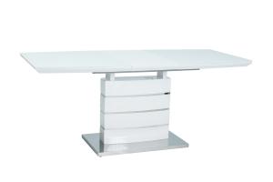DAVINCI jedálenský stôl 140x80 cm, biely lesk