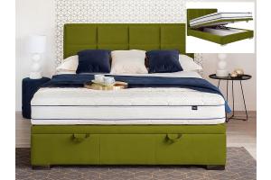 MASOLAN VELVET manželská posteľ 160 x 200, zelená