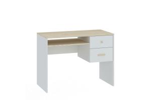 MEL B písací stôl, biela/akácia