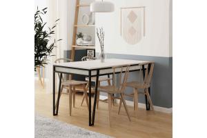 moderne dizajnove jedalensky stol anticka biela MIKKA