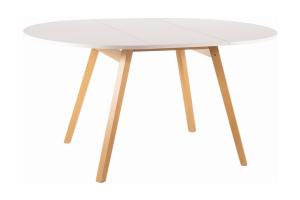 OPRA jedálenský stôl, biela / buk