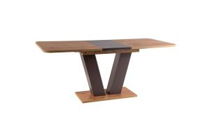 LEVISSIA, rozkladací jedálenský stôl, dub wotan, hnedá
