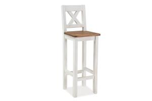 PORADO barová stolička, medová/borovicová patina