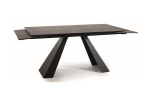 DALI jedálenský stôl 180, hnedá / čierna