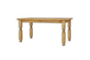 Rustik stôl ST700 120 cm, jasný vosk
