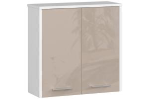 Dizajnová kúpeľňová skrinka ISLA60, biela / cappuccino lesk