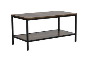 DLENA A konferenčný stolík, hnedá / čierna