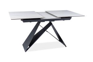 WESTIGE jedálenský stôl 120, biela / čierna