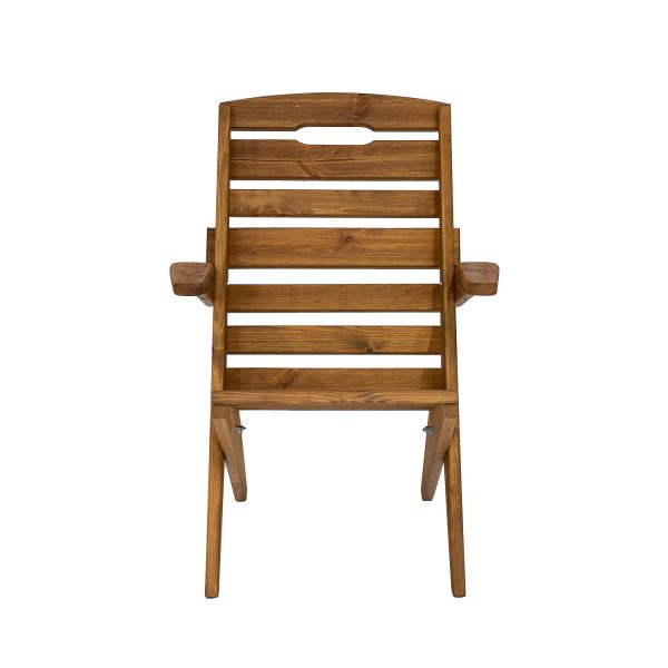 E-shop MOUL108 drevená záhradná stolička, dub