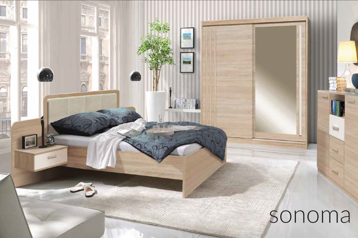 E-shop BANDI atraktívna spálňa SONOMA