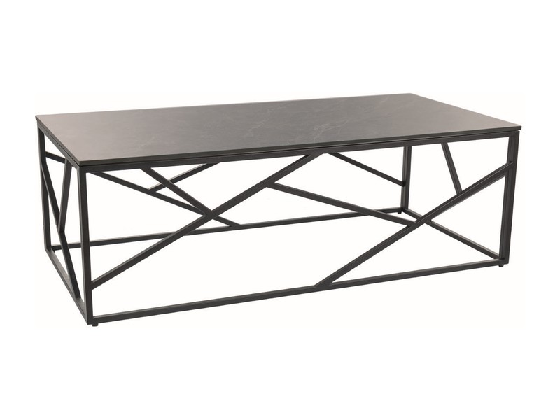 ESKADA A III dizajnový konferenčný stolík, šedá / čierna