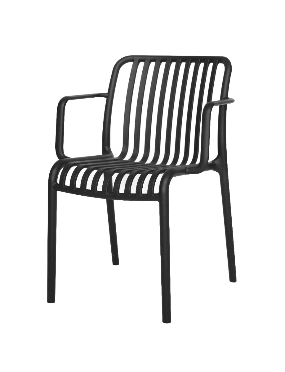 GARDEN záhradná stolička, čierna