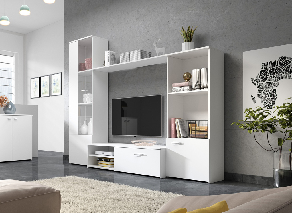 E-shop HUGO obývacia stena, biela