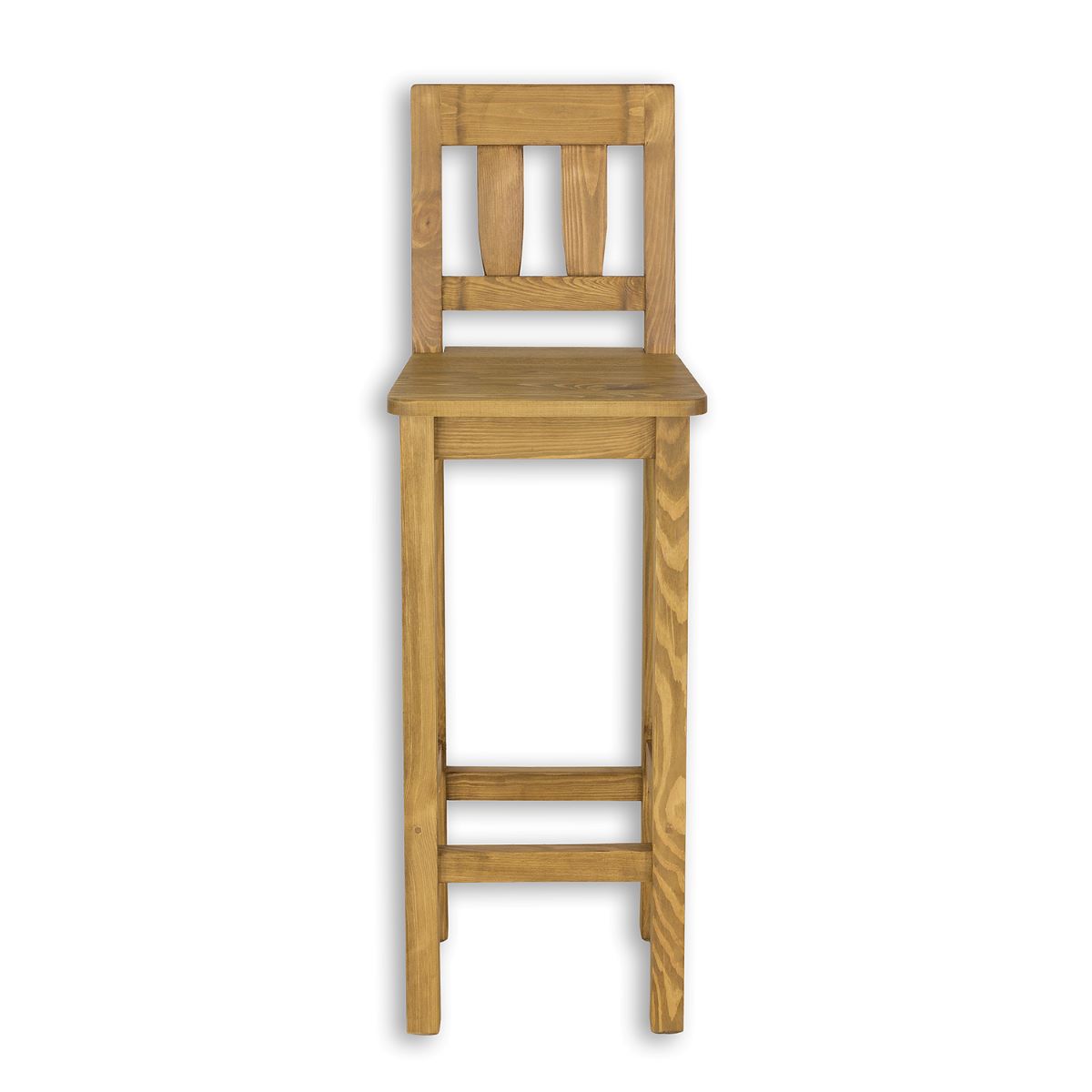 E-shop Rustik barová stolička KT708, jasný vosk