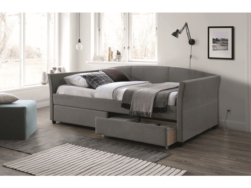E-shop ANTAKA jednolôžková posteľ 90 x 200, šedá