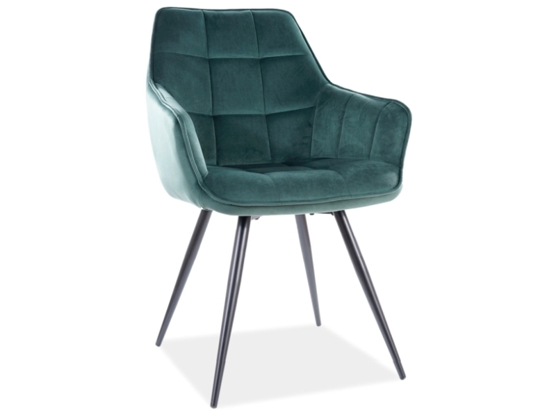 E-shop LAILA čalúnená stolička, zelená bluvel 28