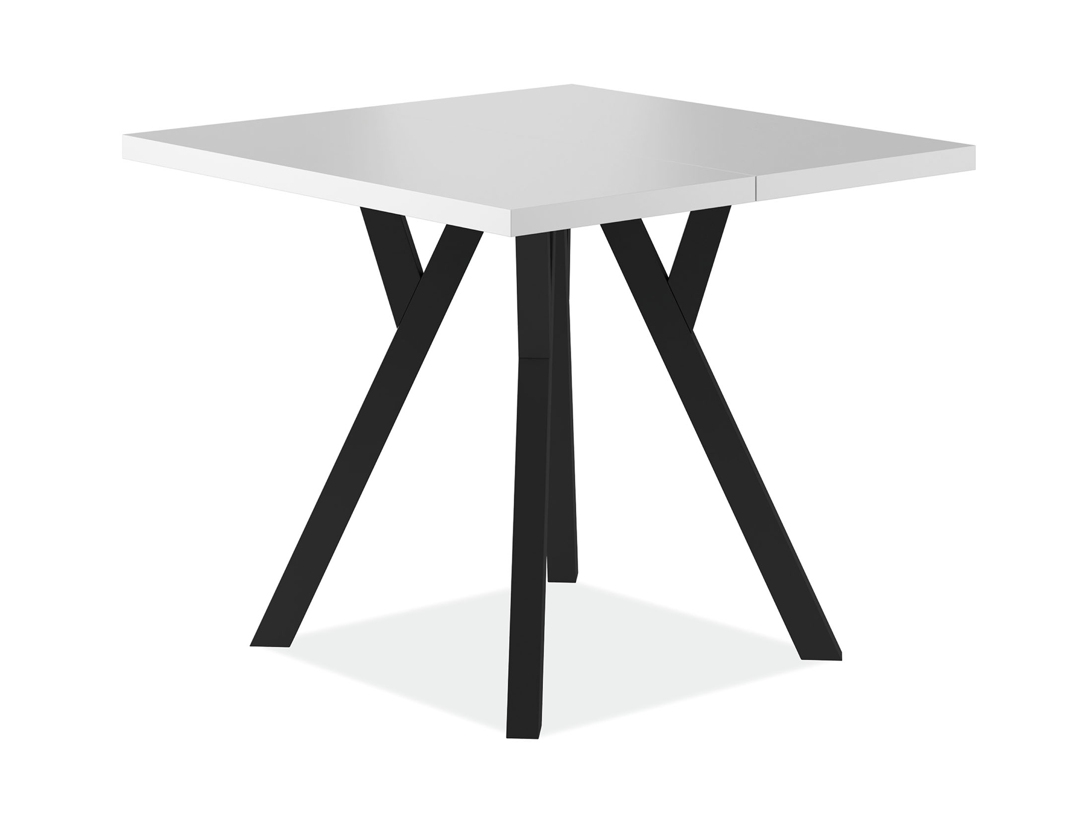 E-shop KARLOS jedálenský stôl, biela matná / čierna