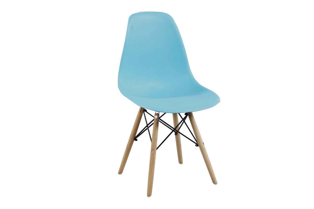 E-shop Moderná stolička MODENA II, buk/svetlomodrá