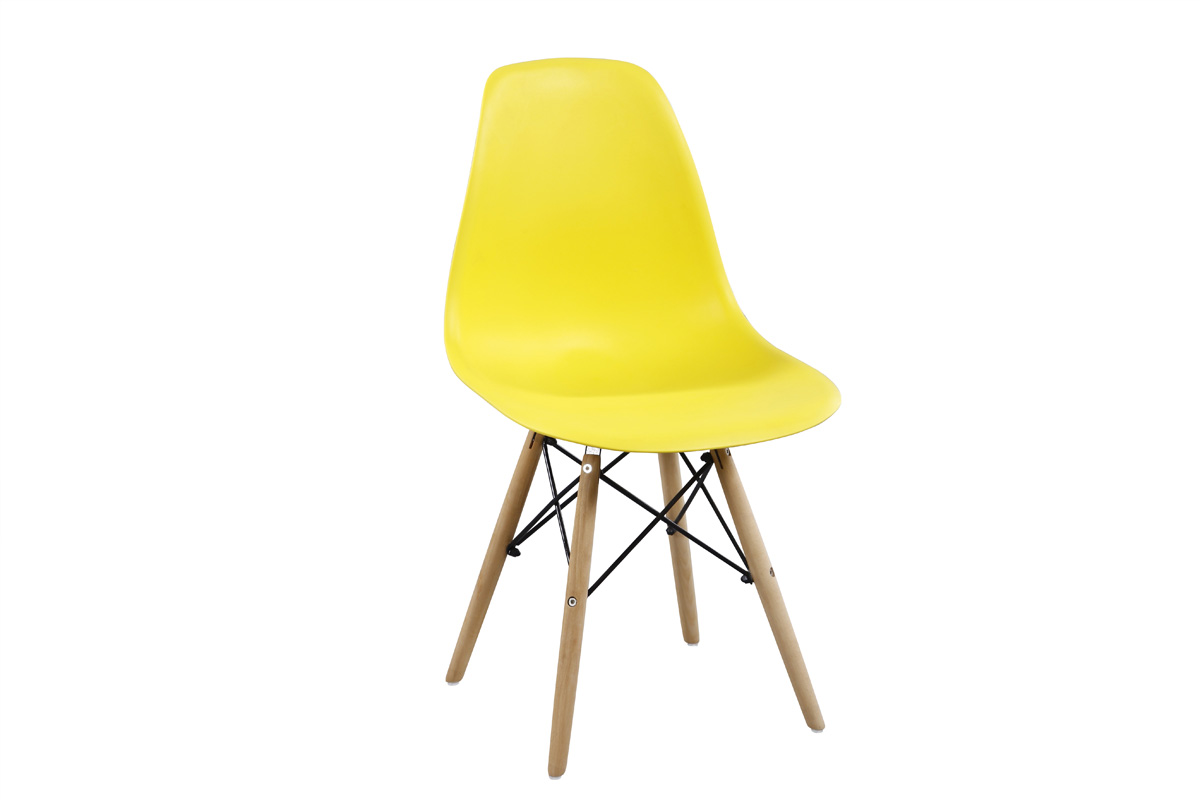 E-shop Moderná stolička MODENA II, buk/žltá
