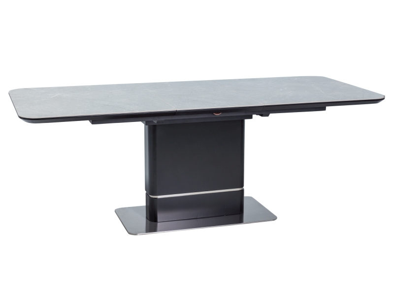 E-shop TRITON jedálenský stôl, čierna/mramor
