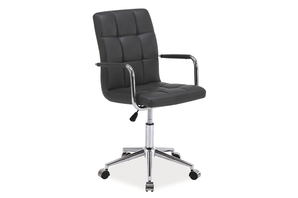 E-shop K-022 kancelárska stolička, eko-koža šedá