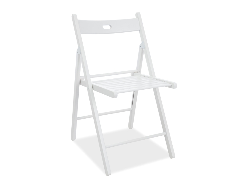 E-shop SMARTI 2 skladacia záhradná stolička, biela