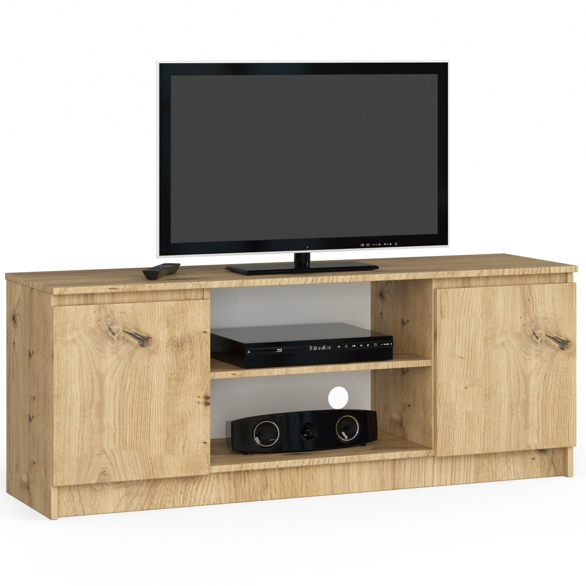 E-shop Dizajnový TV stolík ROMANA140, dub Artisan