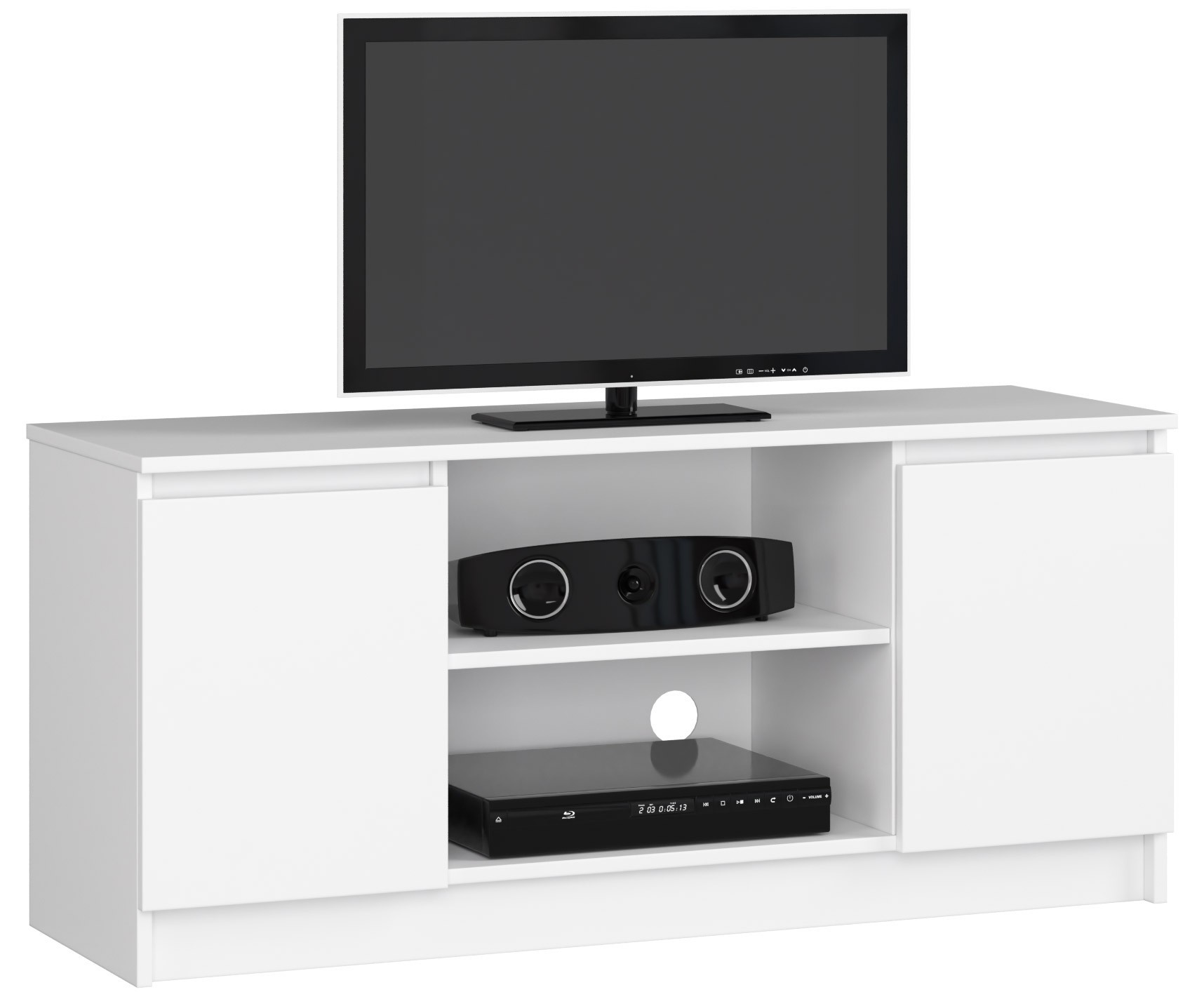 E-shop Moderný TV stolík ROMANA120, biely